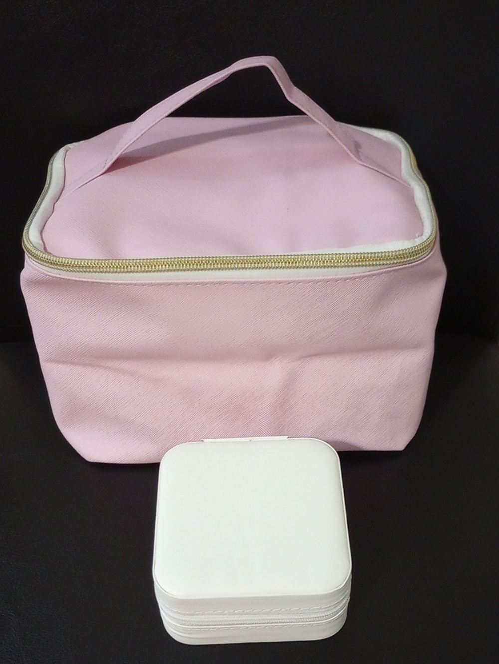 NWOT Travel Cosmetic Bag & Travel Jewelry Case - Picture 4 of 4